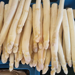 Spargel Weiss mittlere Stärke   5 Kg lose.